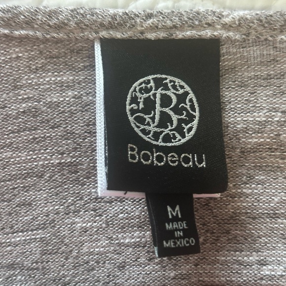 Bobeau Tan/Beige Print VNeck Cardigan. Great layering piece! Size Medium. - Picture 3 of 8